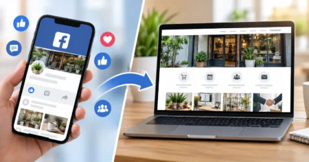Facebook vs website