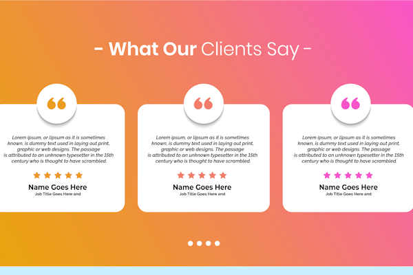 customer testimonials
